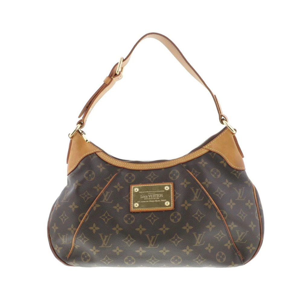 LOUIS VUITTON Thames Monogram Bag Shoulder Messenger Brown